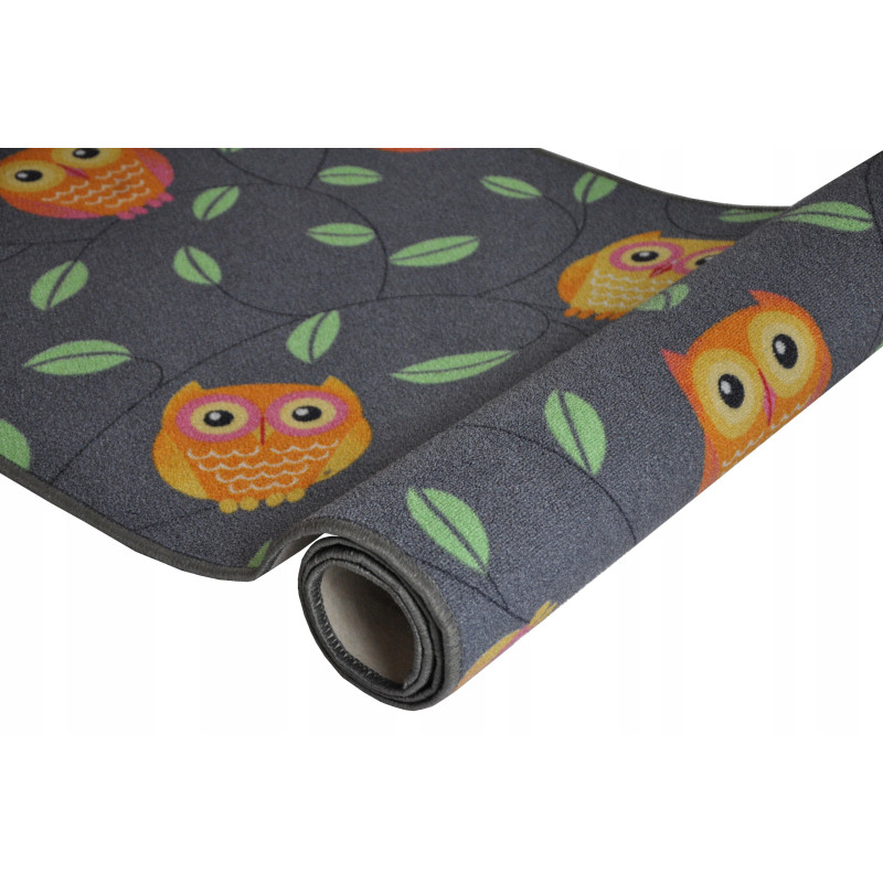 DYWAN DZIECIĘCY HAPPY OWL 97 SZARY WESOŁE SOWY SÓWKI NA FILCU 100x273cm XML DYWAN DZIECIĘCY HAPPY OWL 97 SZARY WESOŁE SOWY SÓWKI NA FILCU 100x273cm XML