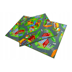Dywan Dla Dzieci Mata Dziecięcy Uliczki Little Village Drogi Ulice 80x200cm