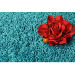 Dywan Super Shaggy 5 cm turkus 200x300 cm XML Dywan Super Shaggy 5 cm turkus 200x300 cm XML