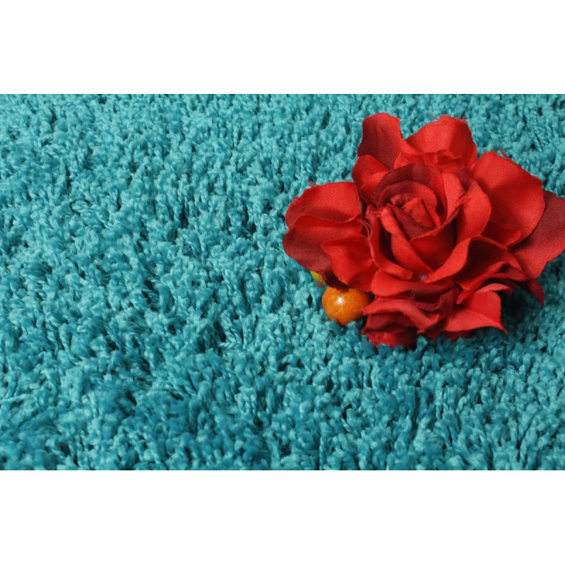 Dywan Super Shaggy 5 cm turkus 200x300 cm XML Dywan Super Shaggy 5 cm turkus 200x300 cm XML