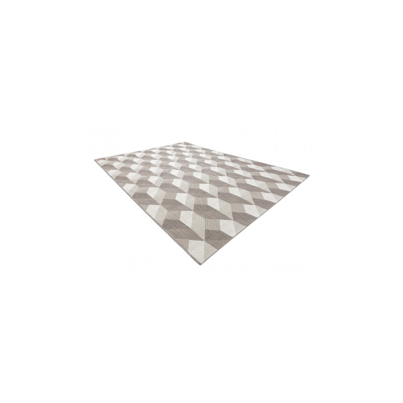 Dywan SZNURKOWY SIZAL FLAT 48624/686 KOSTKI 3D 160x230cm