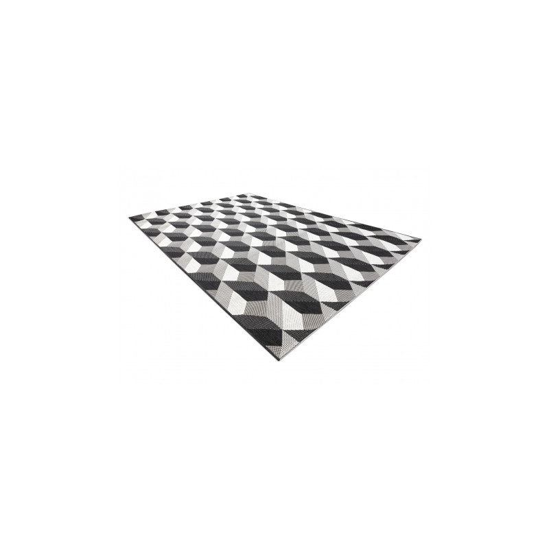 Dywan SZNURKOWY SIZAL FLAT 48624/690 KOSTKI 3D 160x230cm