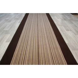 Chodnik antypoślizgowy Carnaby brąz pasy 67 cm
