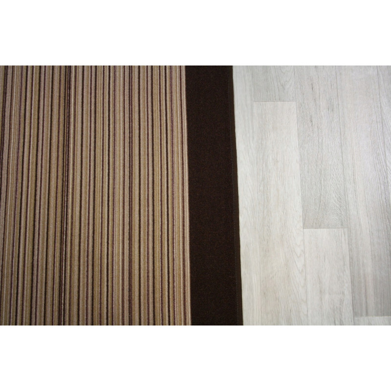 Chodnik antypoślizgowy Carnaby brąz pasy 67 cm