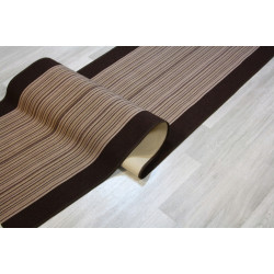 Chodnik antypoślizgowy Carnaby brąz pasy 67 cm