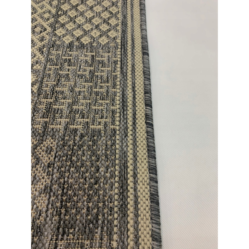 Chodnik sznurkowy podgumowany Patchwork szary 90cm