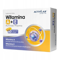 ACTIVLAB WITAMINA A+E SOFTGEL 60 kaps ZDROWA SKÓRA WŁOSY WZROK