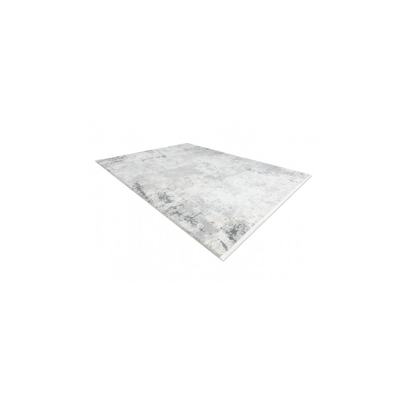 Dywan DUKE 51378 krem / szary - Beton, kamień strukturalny, bardzo miękki, frędzle - 2 GATUNEK 160x220cm