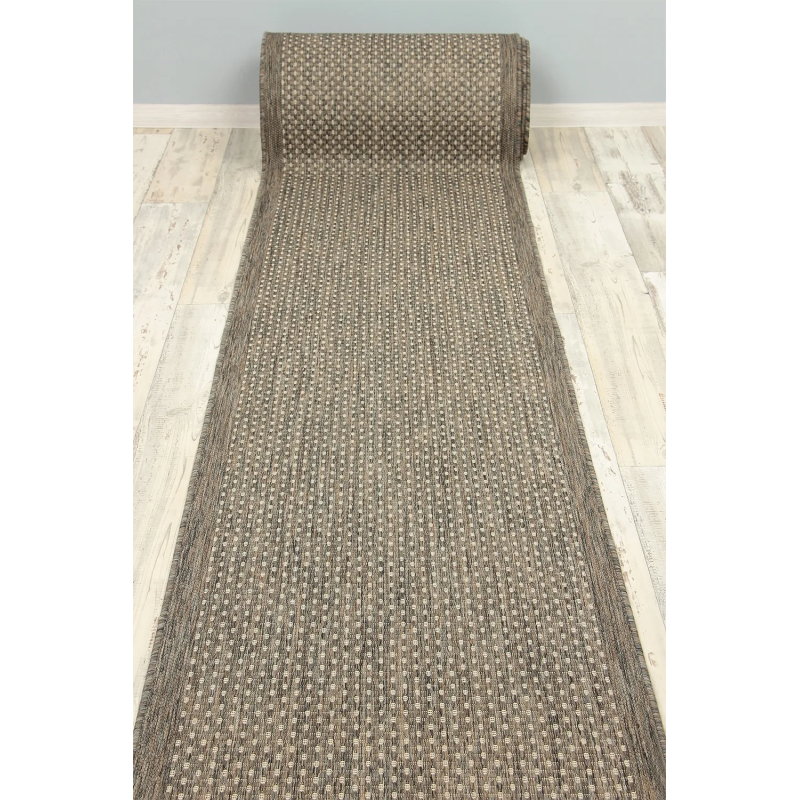 CHODNIK SZNURKOWY 8823/W71E BEŻ GŁADKI WZÓR 100cm