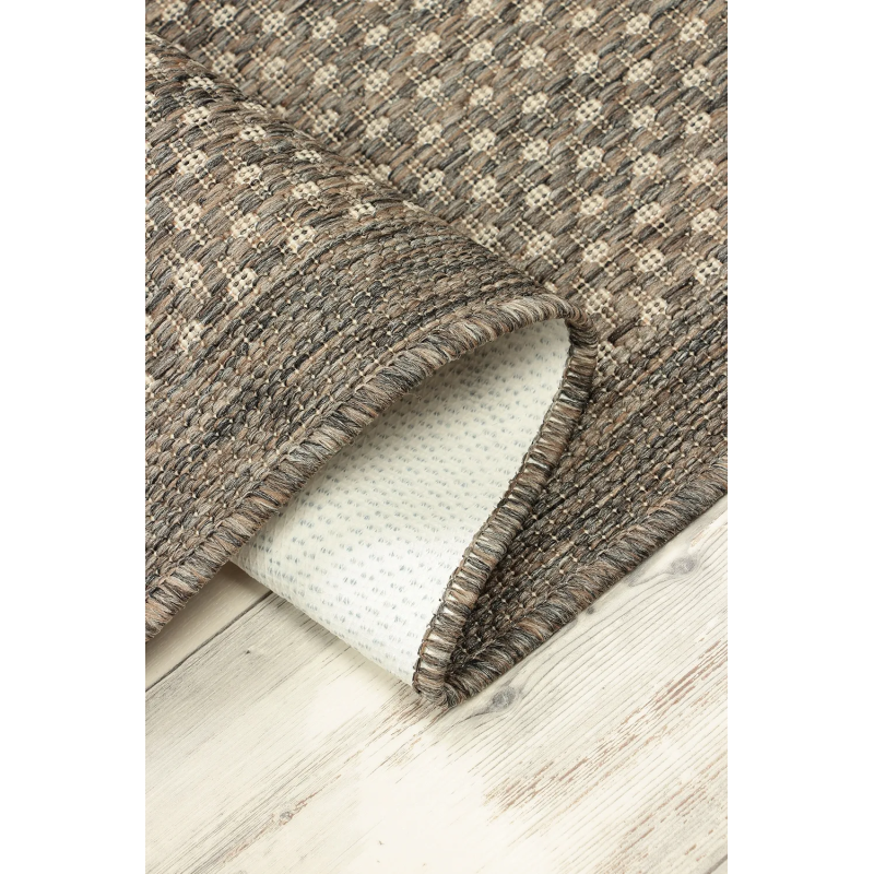 CHODNIK SZNURKOWY 8823/W71E BEŻ GŁADKI WZÓR 100cm