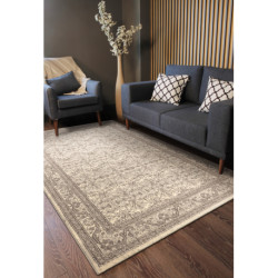 Dywan LEGEND 468 12 GB620 wełniany OSTA - Ornament, ramka eskluzywny beż /  brązowy 80x160cm