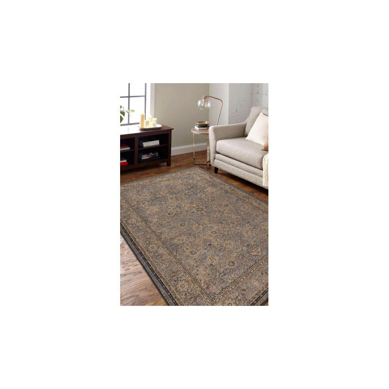 Dywan ANTIGUA 518 74 JG900 wełniany OSTA - Kwiaty, ramka płaskotkany brązowy 170x240cm Dywan ANTIGUA 518 74 JG900 wełniany OSTA - Kwiaty, ramka płaskotkany brązowy 170x240cm