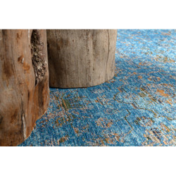 Dywan ANTIGUA 518 75 JQ500 wełniany OSTA - Abstrakcja płaskotkany niebieski 200x300cm