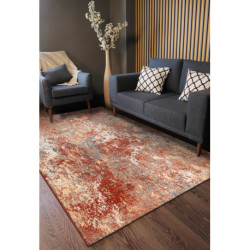 Dywan LEGEND 468 11 GB990 wełniany OSTA - Abstrakcja eskluzywny czerwony / beż 160x230cm