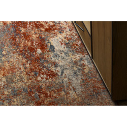 Dywan LEGEND 468 11 GB990 wełniany OSTA - Abstrakcja eskluzywny czerwony / beż 160x230cm