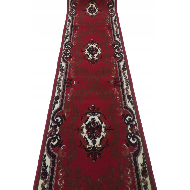 CHODNIK OKAZJA !! dywanowy BCF GALANOS BORDO MOCNY szer 80cm