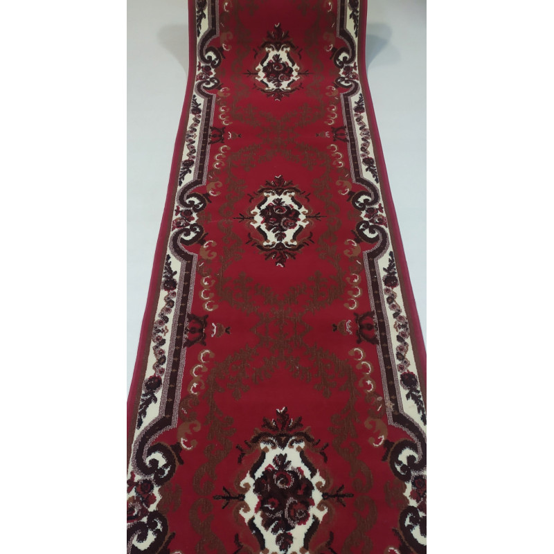 CHODNIK OKAZJA !! dywanowy BCF GALANOS BORDO MOCNY szer 80cm