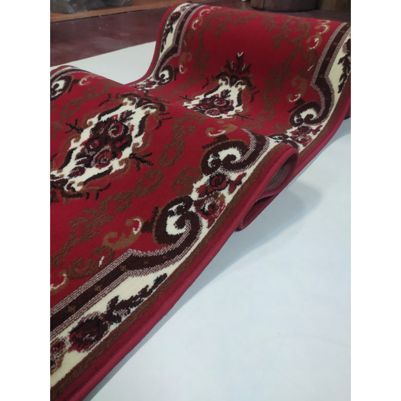 CHODNIK OKAZJA !! dywanowy BCF GALANOS BORDO MOCNY szer 80cm