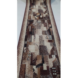 CHODNIKOKAZJA !! dywanowy BCF IMPRESJA 1685 BRĄZ MOCNY szer 90cm