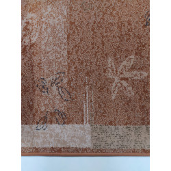 CHODNIK OKAZJA !!! Dywanowy heat-set KIVU brąz/rudy Miękki szer. 100 cm