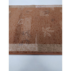CHODNIK OKAZJA !!! Dywanowy heat-set KIVU brąz/rudy Miękki szer. 100 cm
