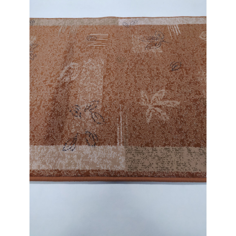 CHODNIK OKAZJA !!! Dywanowy heat-set KIVU brąz/rudy Miękki szer. 100 cm