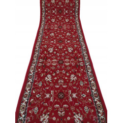 CHODNIKOKAZJA !! dywanowy BCF HUGO 5155 Łączka bordo MOCNY szer 100cm