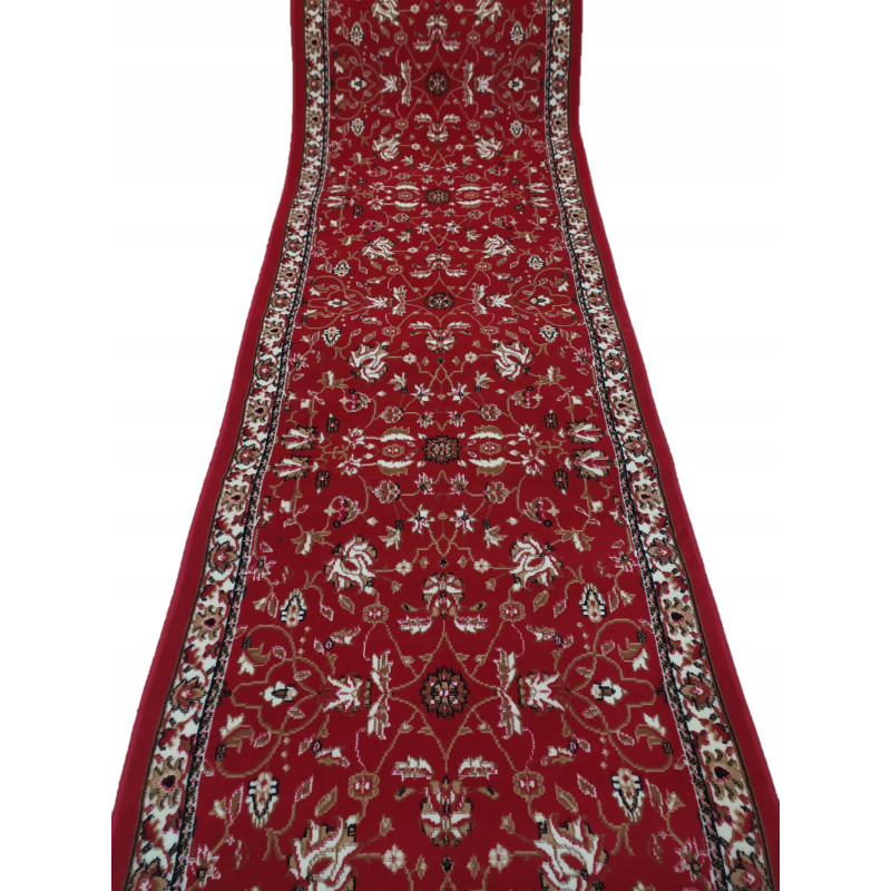 CHODNIKOKAZJA !! dywanowy BCF HUGO 5155 Łączka bordo MOCNY szer 100cm