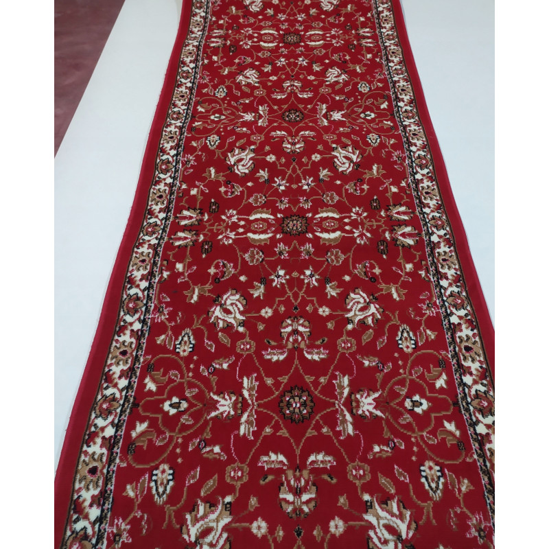 CHODNIKOKAZJA !! dywanowy BCF HUGO 5155 Łączka bordo MOCNY szer 100cm