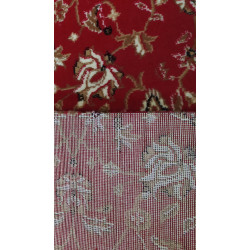 CHODNIKOKAZJA !! dywanowy BCF HUGO 5155 Łączka bordo MOCNY szer 100cm