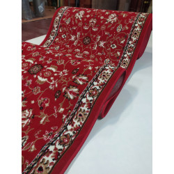 CHODNIKOKAZJA !! dywanowy BCF HUGO 5155 Łączka bordo MOCNY szer 100cm