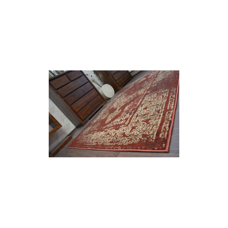 Dywan DROP JASMINE 456 Rust/D.beige 240x330cm