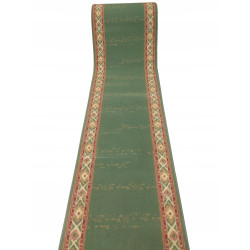 CHODNIK OKAZJA!! dywanowy BCF GEOMETRIA Morski Zielony MOCNY 70cm