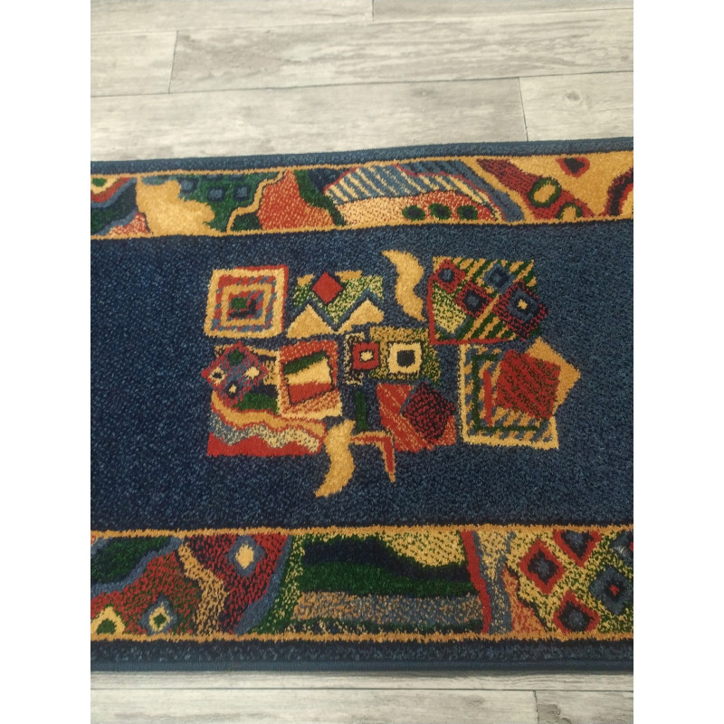 CHODNIK Dywanowy FRYZ Fantasy niebieski MIĘKKI 70CM