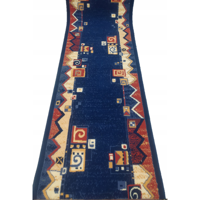 CHODNIK dywanowy BCF SAMIRA granat MOCNY 80cm
