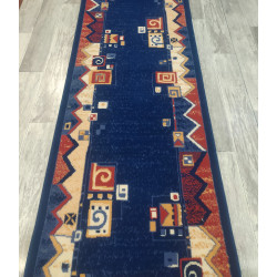 CHODNIK dywanowy BCF SAMIRA granat MOCNY 80cm