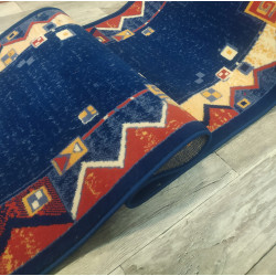 CHODNIK dywanowy BCF SAMIRA granat MOCNY 80cm