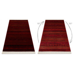 Dywan ORIENT 5132 bordo / czarny Orientalny, z frędzlami  180x270cm
