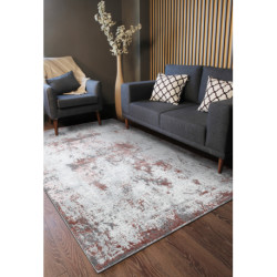 Dywan ALLURE 1959 Abstrakcja - Strukturalny, stylowy, glamour biały / różowy  180x270cm