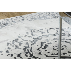 Dywan ALLURE 1961 Ornament, ramka - Strukturalny, stylowy, glamour biały / szary 140x190cm