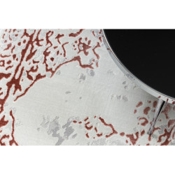 Dywan ALLURE 1961 Ornament, ramka - Strukturalny, stylowy, glamour biały / różowy 200x290cm