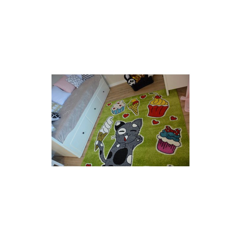 Dywan KIDS Ciacho zielony C415 140x190cm Dywan KIDS Ciacho zielony C415 140x190cm