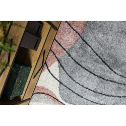 Dywan FUSION 5868 biały / ciemny róż - Linie, nowoczesny, abstrakcyjny 140x190cm Dywan FUSION 5868 biały / ciemny róż - Linie, nowoczesny, abstrakcyjny 140x190cm