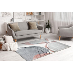 Dywan FUSION 5868 biały / ciemny róż - Linie, nowoczesny, abstrakcyjny 200x290cm Dywan FUSION 5868 biały / ciemny róż - Linie, nowoczesny, abstrakcyjny 200x290cm