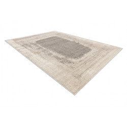 Dywan FUSION 8256 krem / beż - Ramka, vintage, nowoczesny, abstrakcyjny 80x150cm