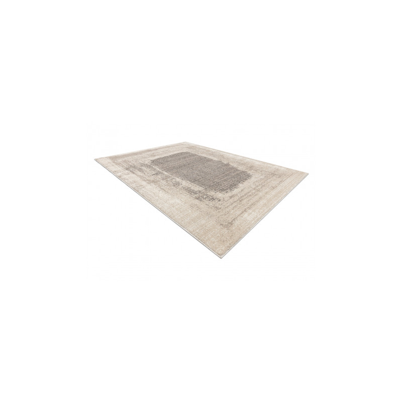 Dywan FUSION 8256 krem / beż - Ramka, vintage, nowoczesny, abstrakcyjny 80x150cm