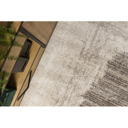 Dywan FUSION 8256 krem / beż - Ramka, vintage, nowoczesny, abstrakcyjny 80x150cm