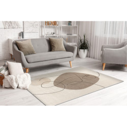 Dywan FUSION 8299 krem / beż - Geometryczny, nowoczesny, abstrakcyjny 180x270cm