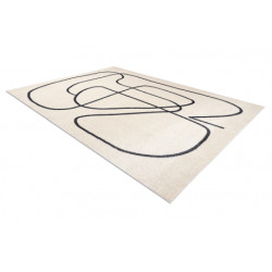 Dywan FUSION 8297 krem / ciemny szary - Linie, nowoczesny, abstrakcyjny 180x270cm