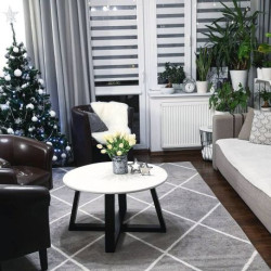 Dywan SKETCH - F728 szaro/kremowy trellis - Romby 180x270cm Dywan SKETCH - F728 szaro/kremowy trellis - Romby 180x270cm